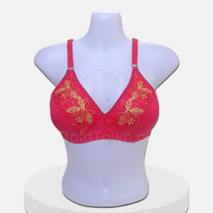 Stylo Bold Floral Embroidered Cotton-bra