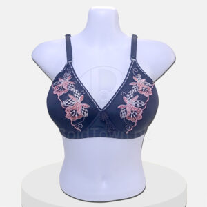 Stylo Bold Floral Embroidered Cotton-bra